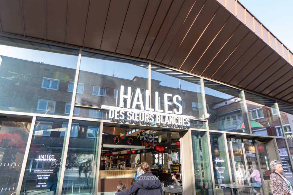menuiserie exterieure aluminium facade vitree halles des soeurs blanches dunkerque