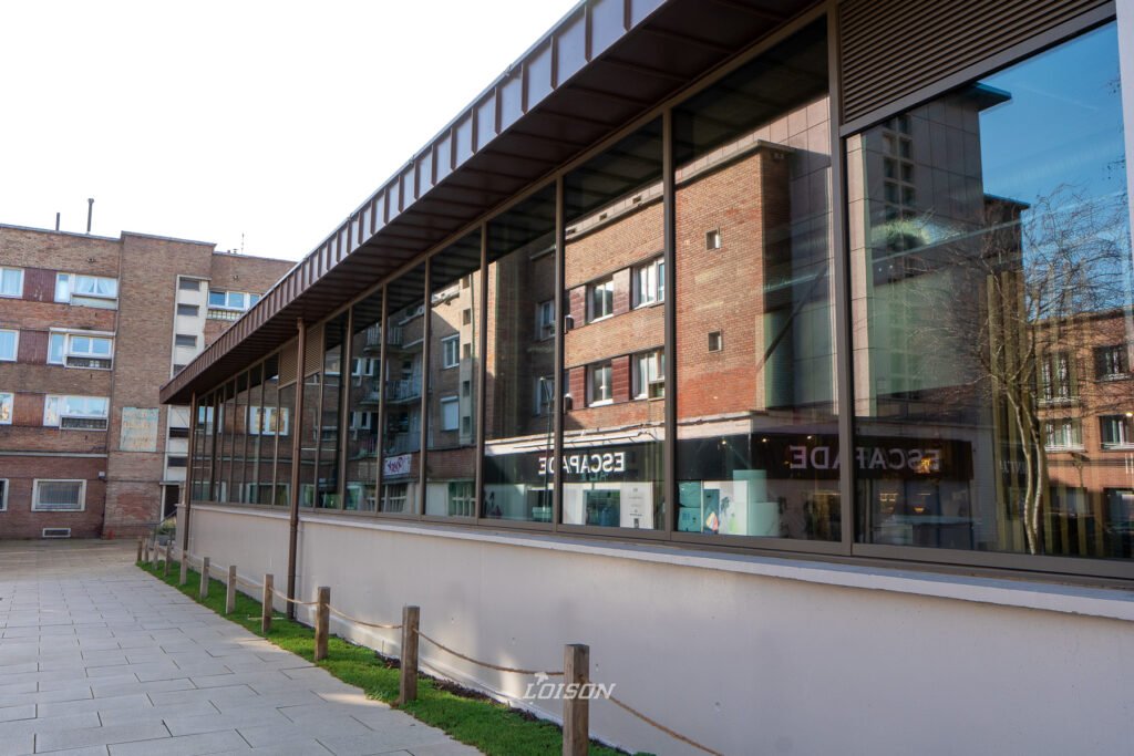 menuiserie exterieure aluminium facade vitree halles des soeurs blanches dunkerque