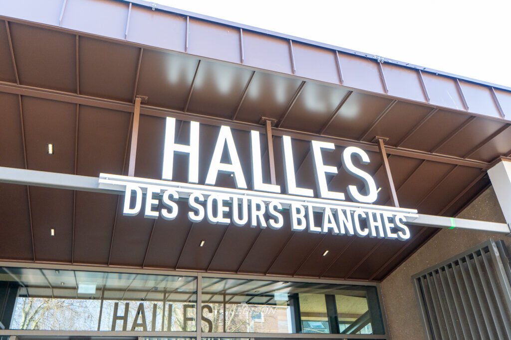 menuiserie exterieure aluminium facade vitree halles des soeurs blanches dunkerque
